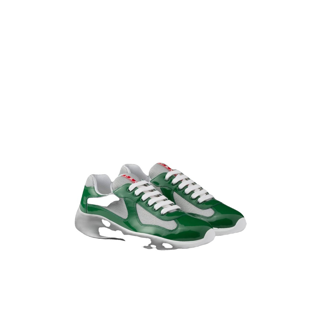 PRADA AMERICA'S CUP MESH SNEAKERS APPLE GREEN
