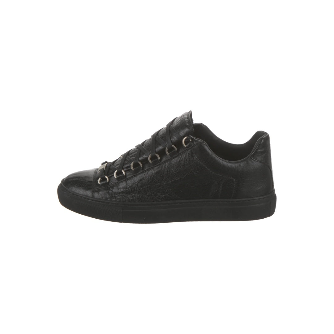 BALENCIAGA ARENA PARIS LOW TOP SNEAKERS BLACK