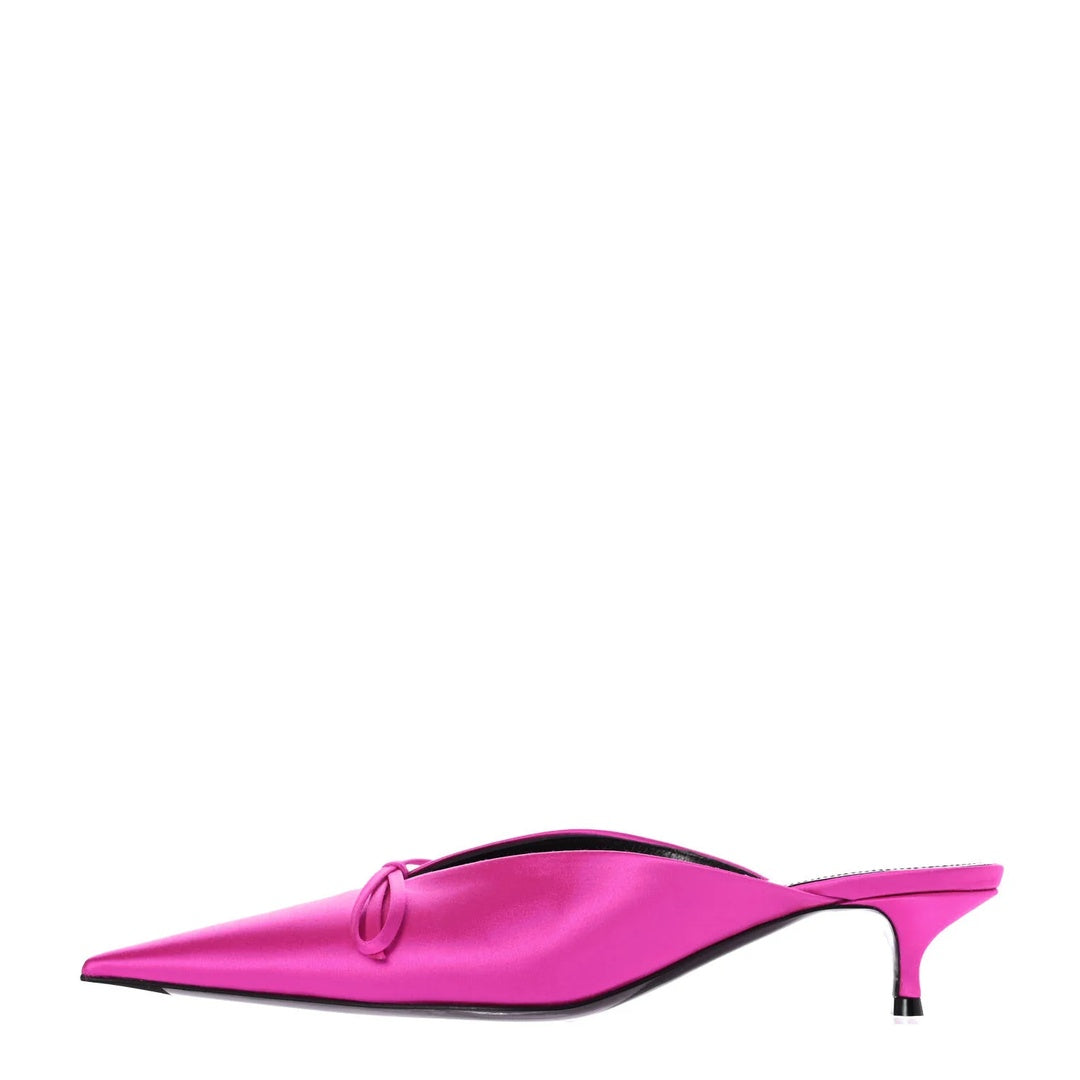 BALENCIAGA KNIFE MULES ROSE FUCHSIA