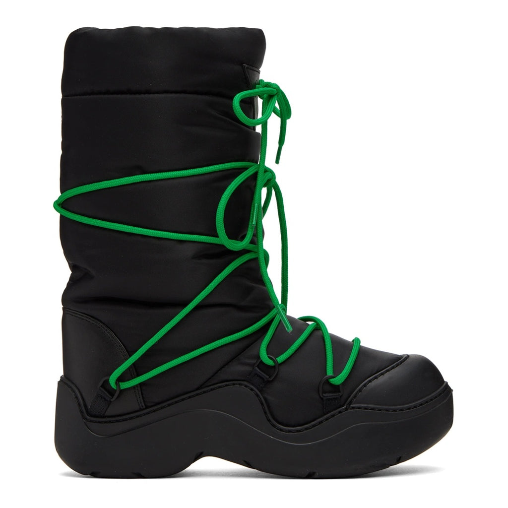 BOTTEGA VENETA PUDDLE BOMBER BOOTS BLACK GRASS BLACK