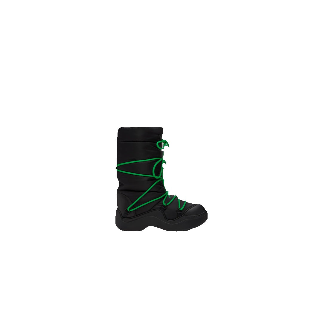 BOTTEGA VENETA PUDDLE BOMBER BOOTS BLACK GRASS BLACK