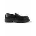 BOTTEGA VENETA CRUSHED NAPPA MADAME LOAFERS BLACK