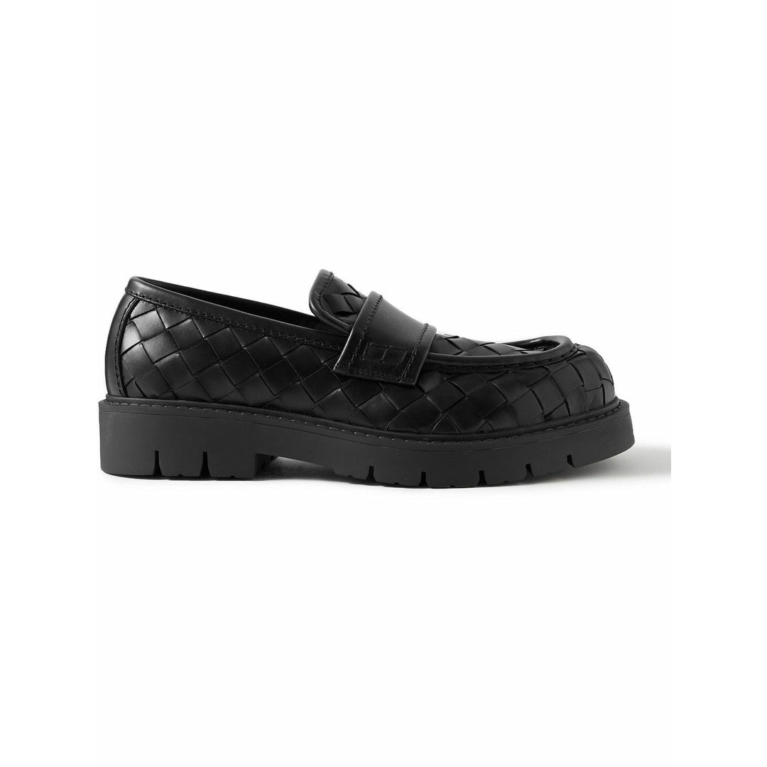 BOTTEGA VENETA CRUSHED NAPPA MADAME LOAFERS BLACK