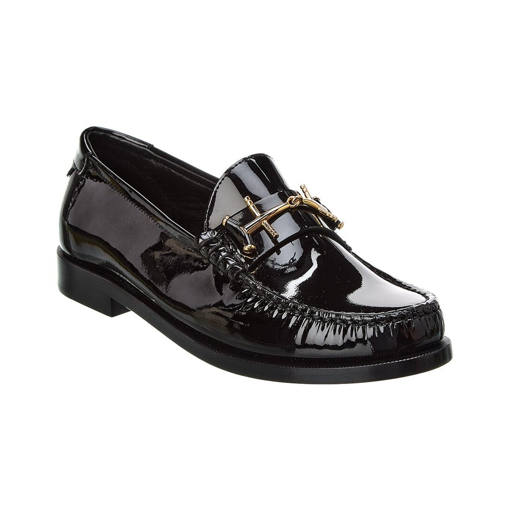 SAINT LAURENT LE LOAFER SOFT PATENT LEATHER LOAFERS BLACK