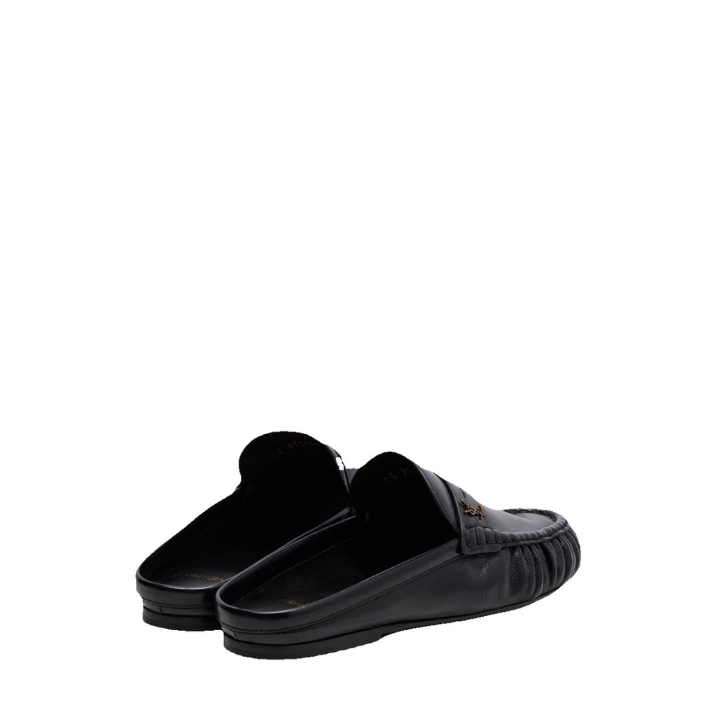 SAINT LAURENT RENEE MULES BLACK