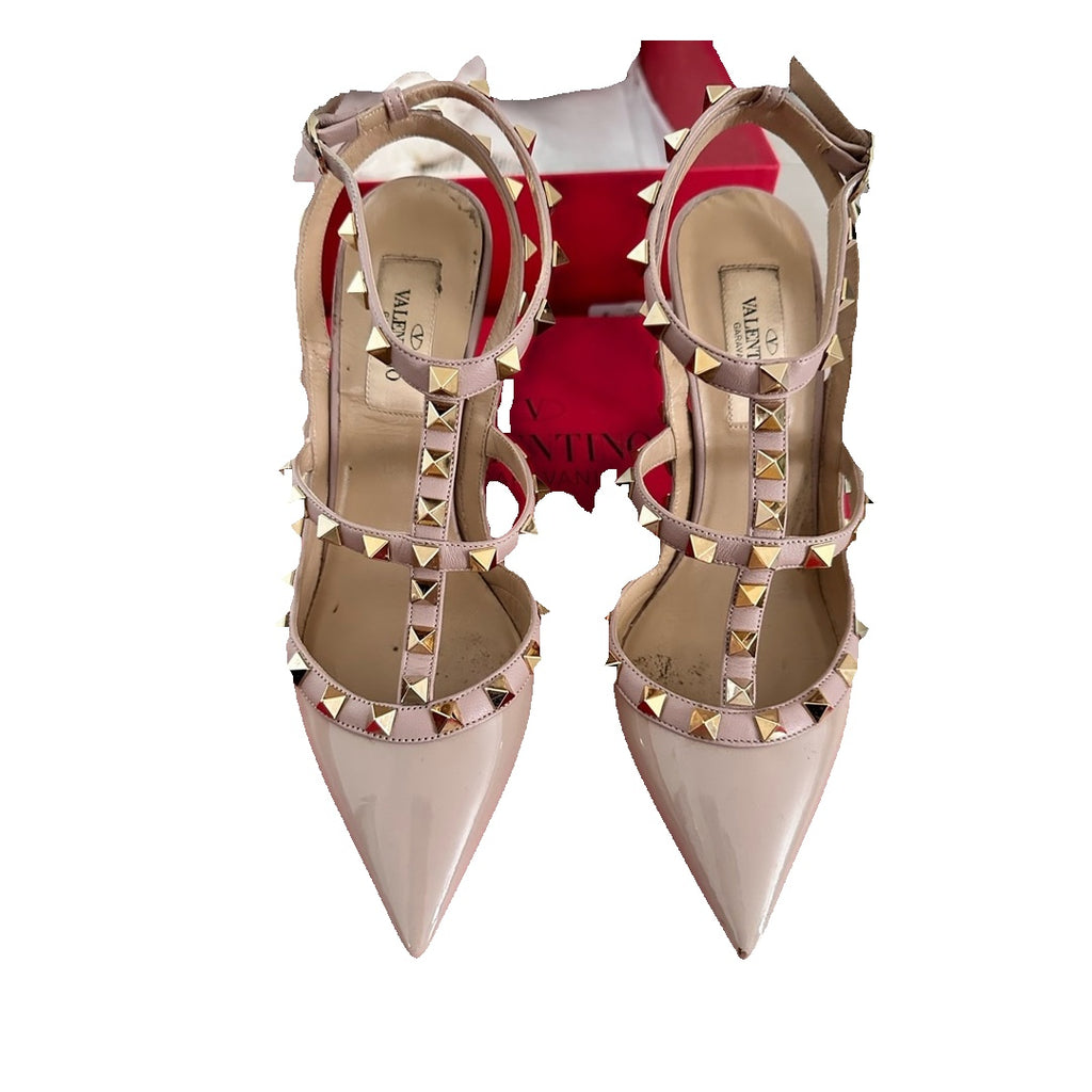 VALENTINO GARAVANI ROCKSTUD PUMPS NUDE