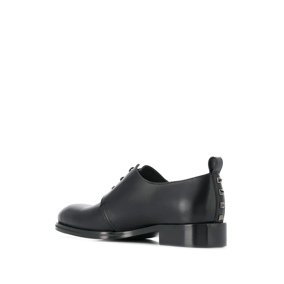 VALENTINO GARAVANI ROCKSTUD COURT SHOES BLACK