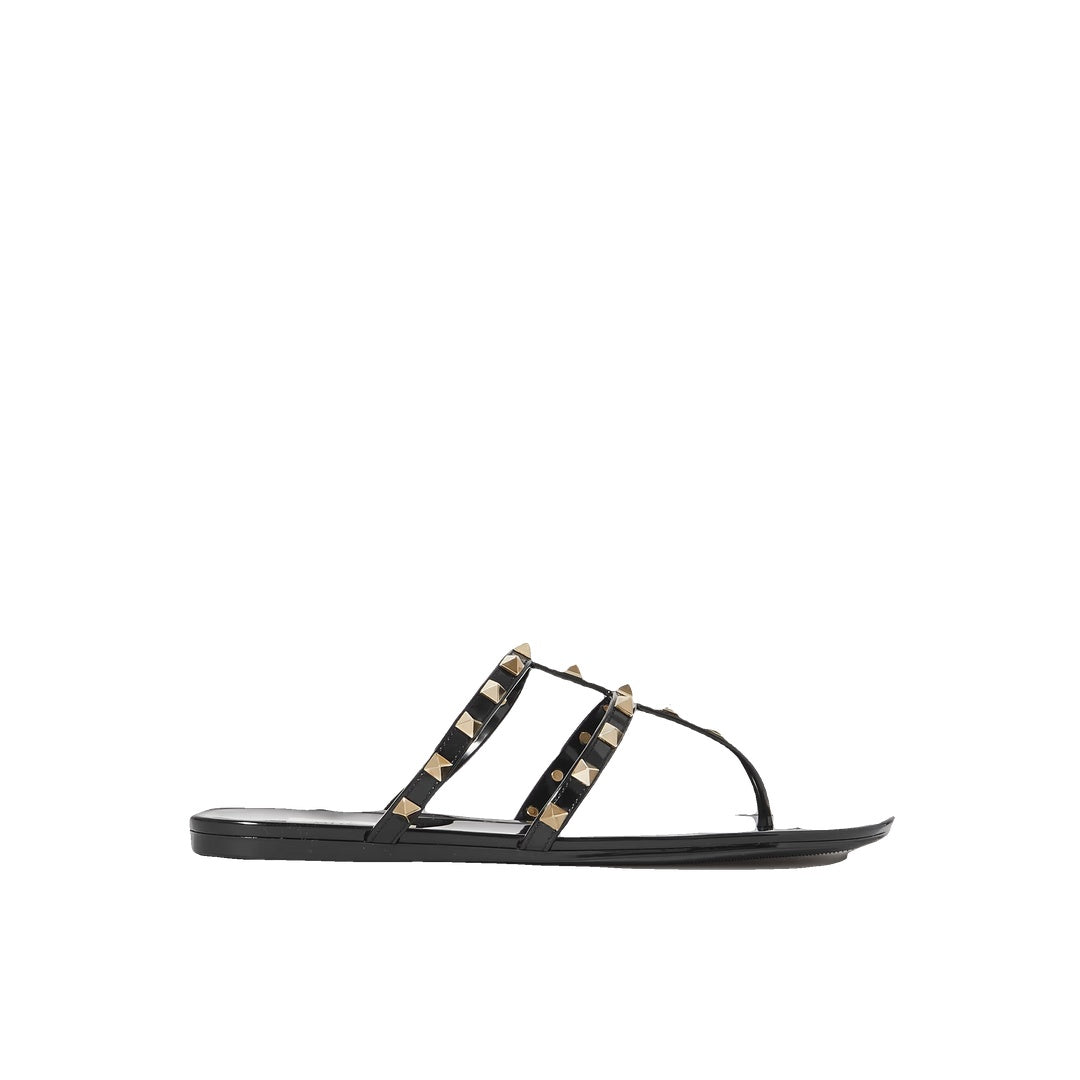 VALENTINO GARAVANI ROCKSTUD RUBBER SLIPPER MINT