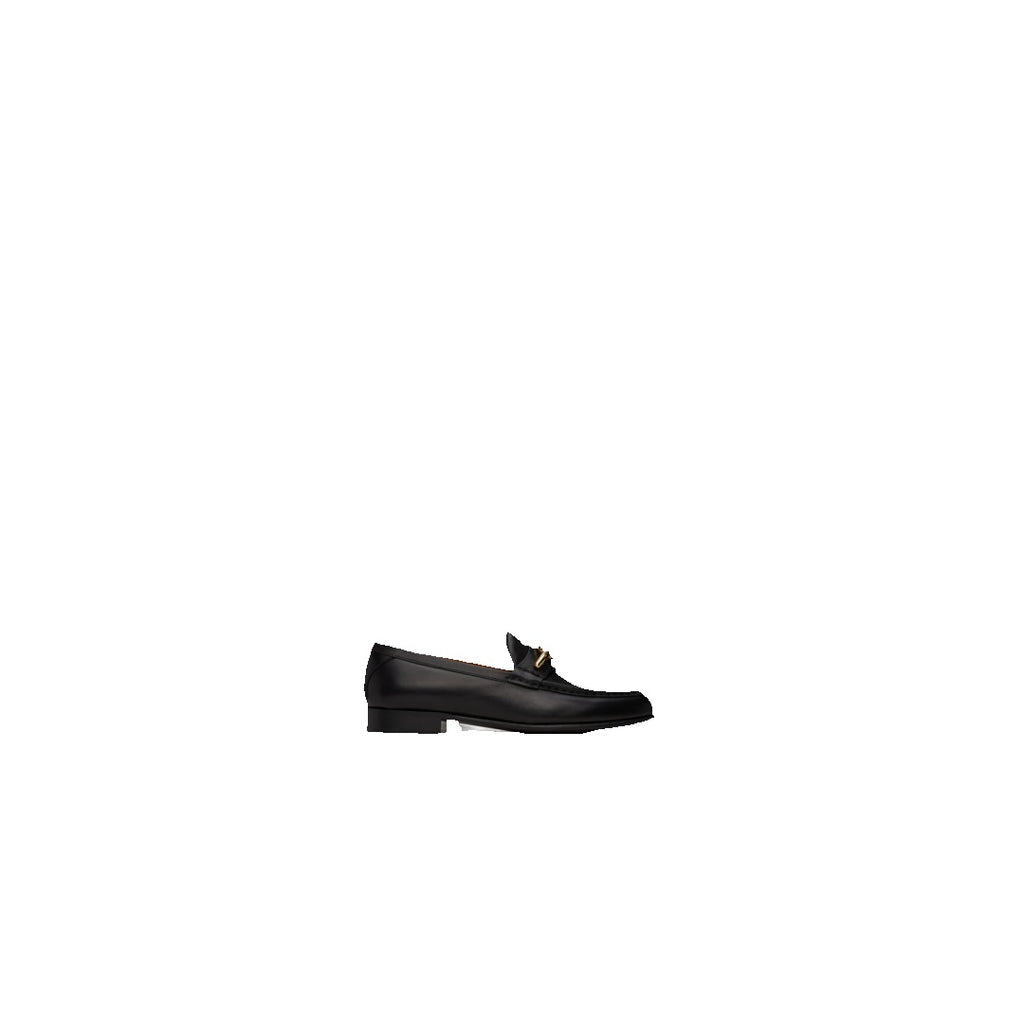 VALENTINO GARAVANI VLOGO SIGNATURE CALFSKIN LOAFER BLACK