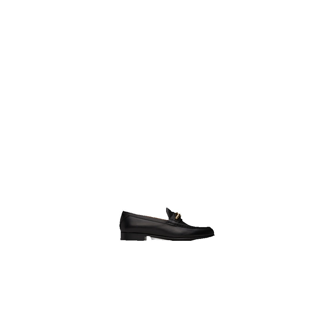 VALENTINO GARAVANI VLOGO SIGNATURE CALFSKIN LOAFER BLACK