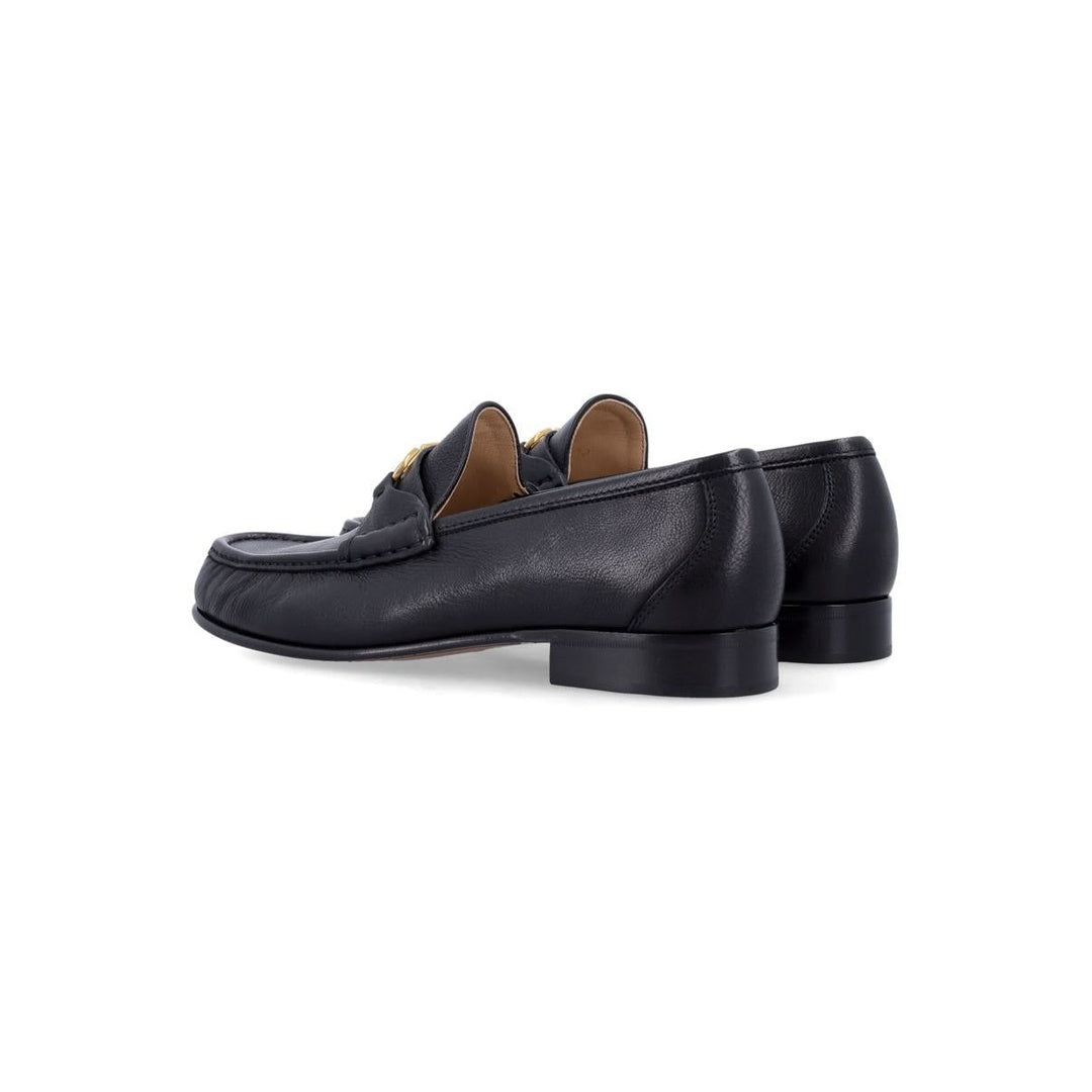 VALENTINO GARAVANI VLOGO SIGNATURE BUFFALO LOAFER BLACK