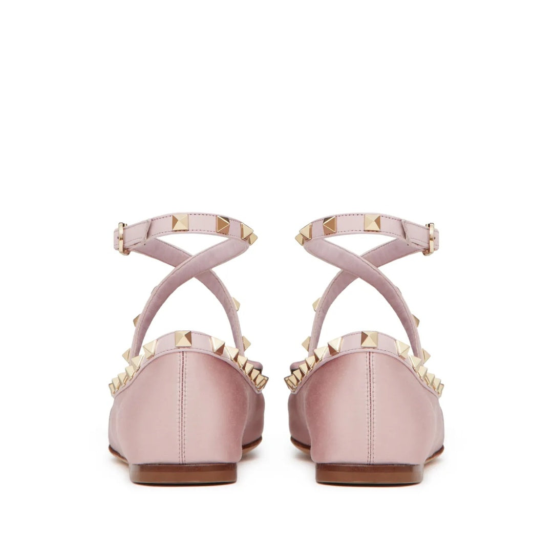 VALENTINO GARAVANI ONDETTE RUBBER BALLERINA PINK