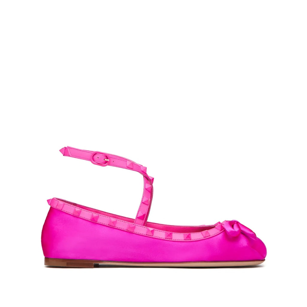 VALENTINO GARAVANI ONDETTE RUBBER BALLERINA PINK