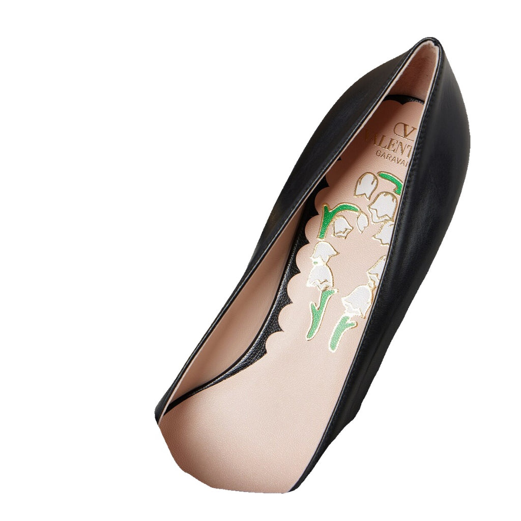VALENTINO GARAVANI BOWOW BALLERINAS BLACK