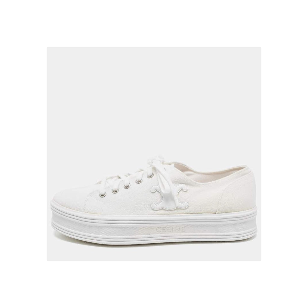CELINE TRIOMPHE CANVAS SNEAKERS WHITE