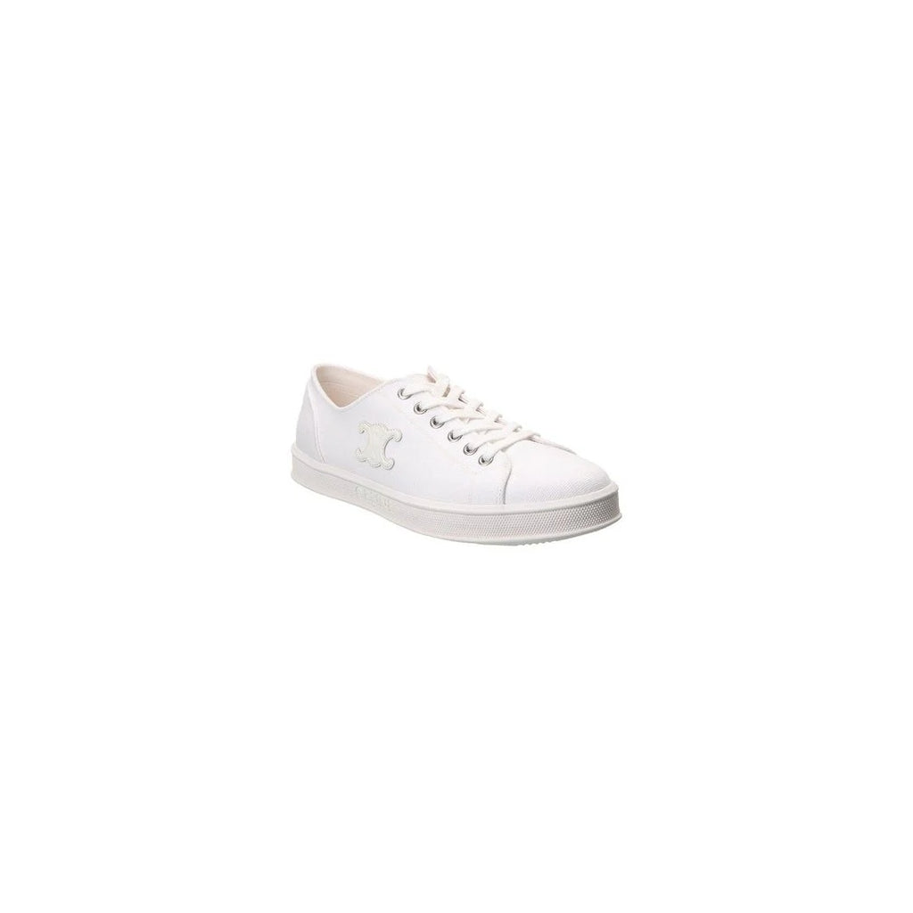 CELINE TRIOMPHE CANVAS SNEAKERS WHITE