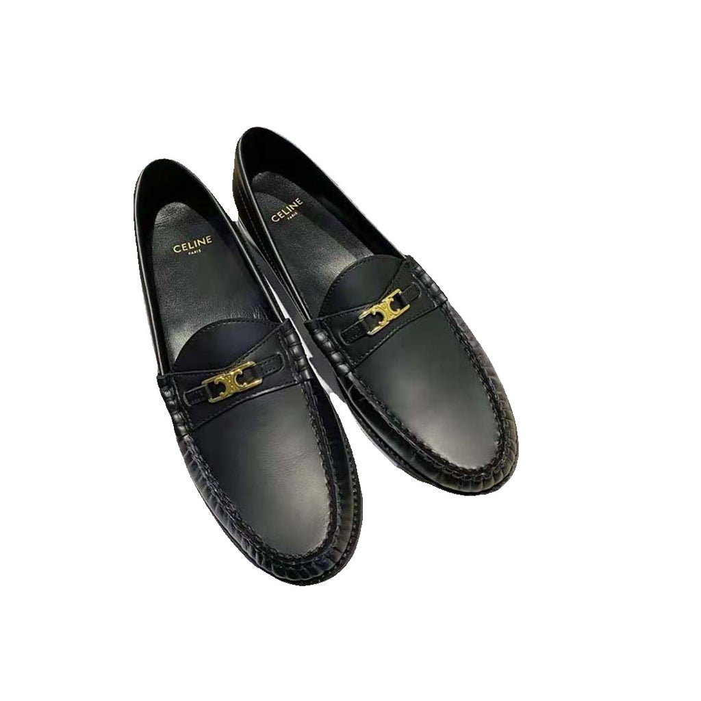 CELINE MOCCASIN TRIOMPHE LUCO BLACK