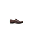 LOEWE EDGE CALFSKIN LOAFERS COIL DETAIL BROWN