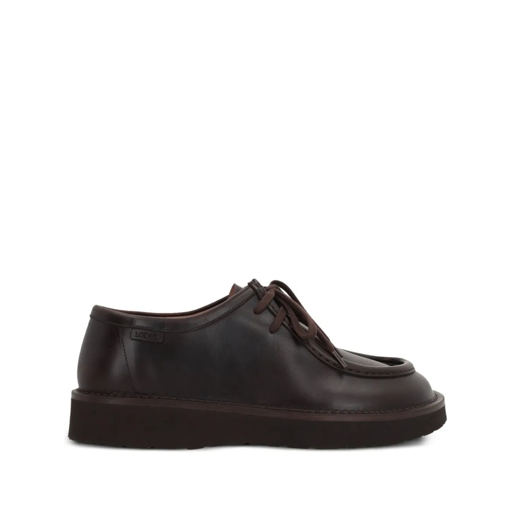 LOEWE EDGE LOAFER MULE BROWN