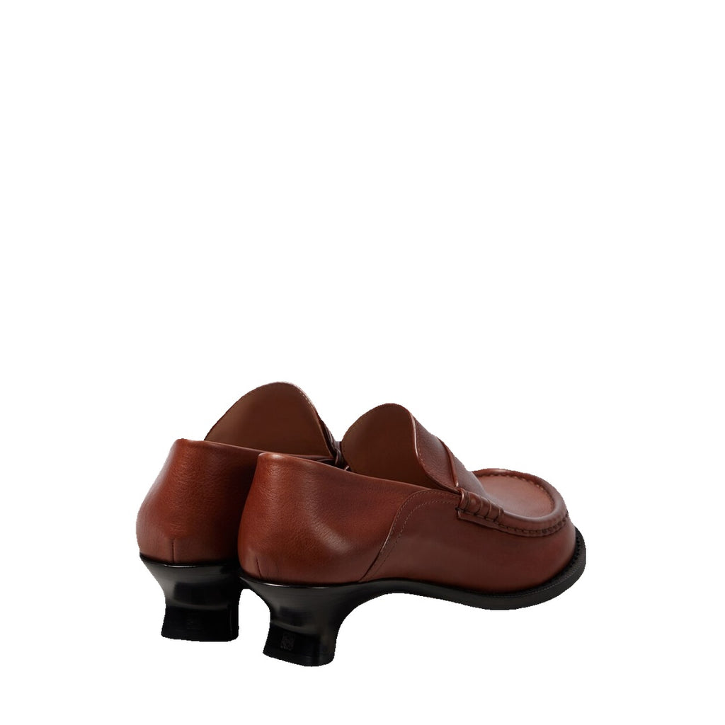 LOEWE EDGE LOAFER MULE BROWN