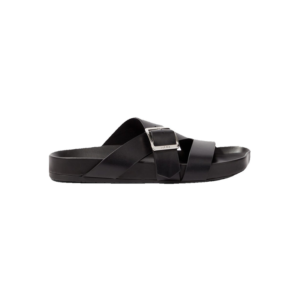LOEWE EASE BUCKLE LEATHER SANDALS