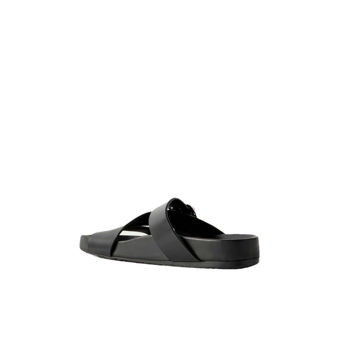 LOEWE EASE BUCKLE LEATHER SANDALS