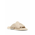 LOEWE PAULA'S IBIZA PEBBLE RAFFIA MULES BROWN