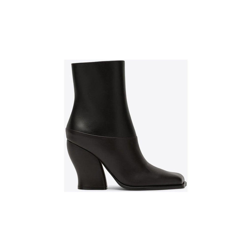 LOEWE EMILY AQUA PVC ANKLE BOOTS BLACK
