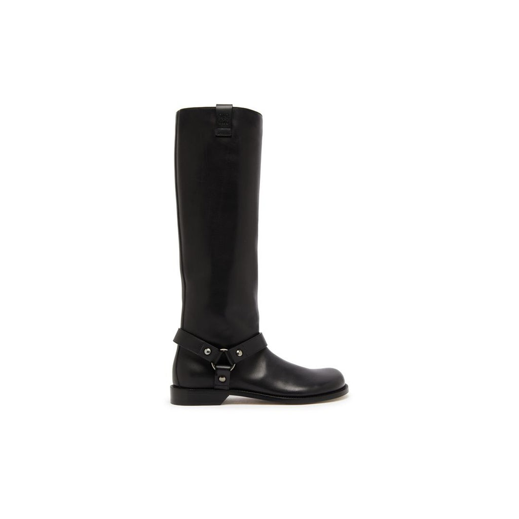 LOEWE CAMPO BIKER BOOTS BLACK