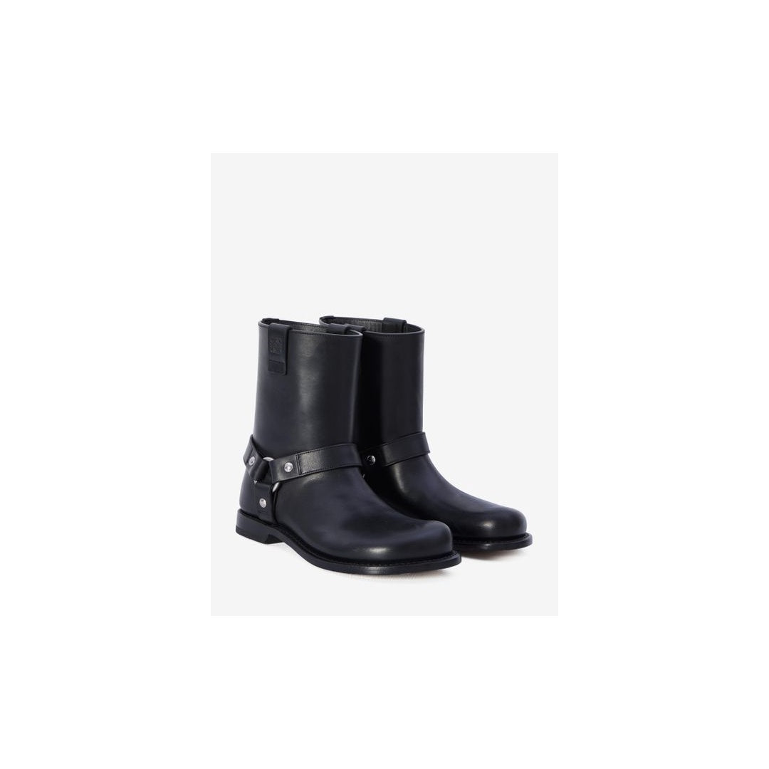LOEWE CAMPO BIKER BOOTS BLACK