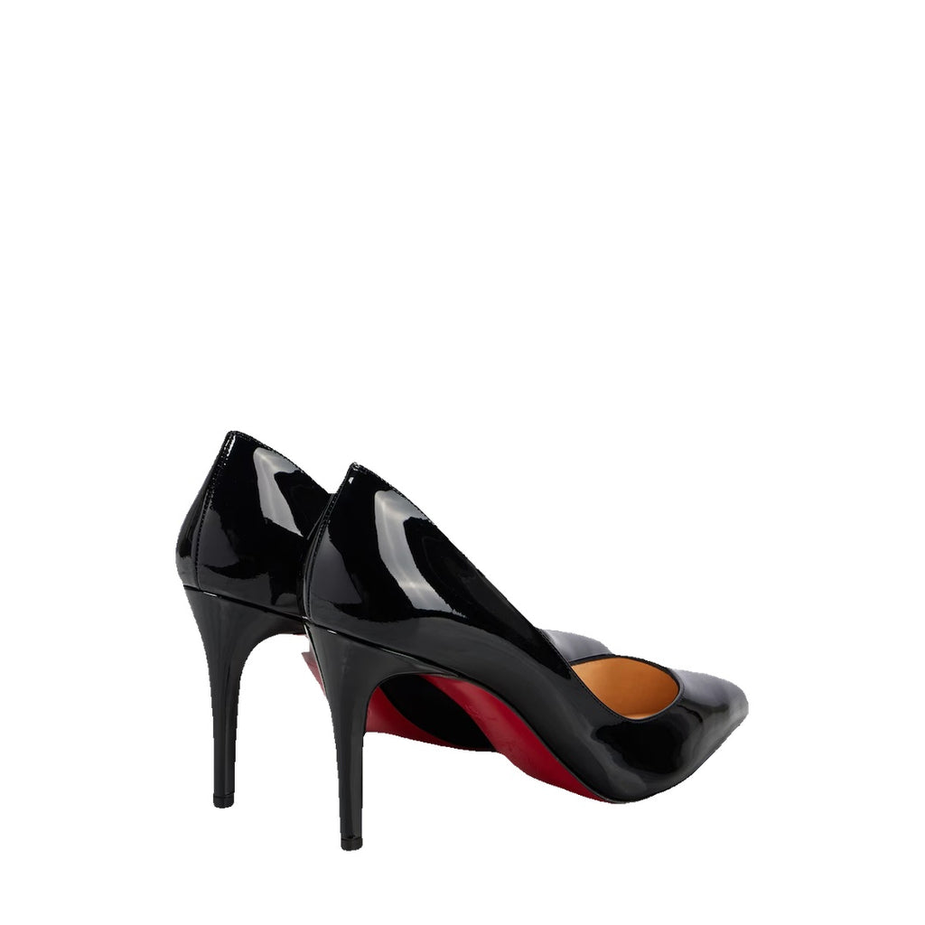 CHRISTIAN LOUBOUTIN PATENT PIGALLE FOLLIES PUMP BLACK