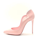 CHRISTIAN LOUBOUTIN PATENT HOT CHICK PUMP ROSY PINK