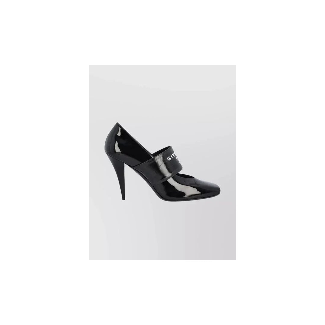 Givenchy Patent Calfskin Square Toe Pump Deep Red