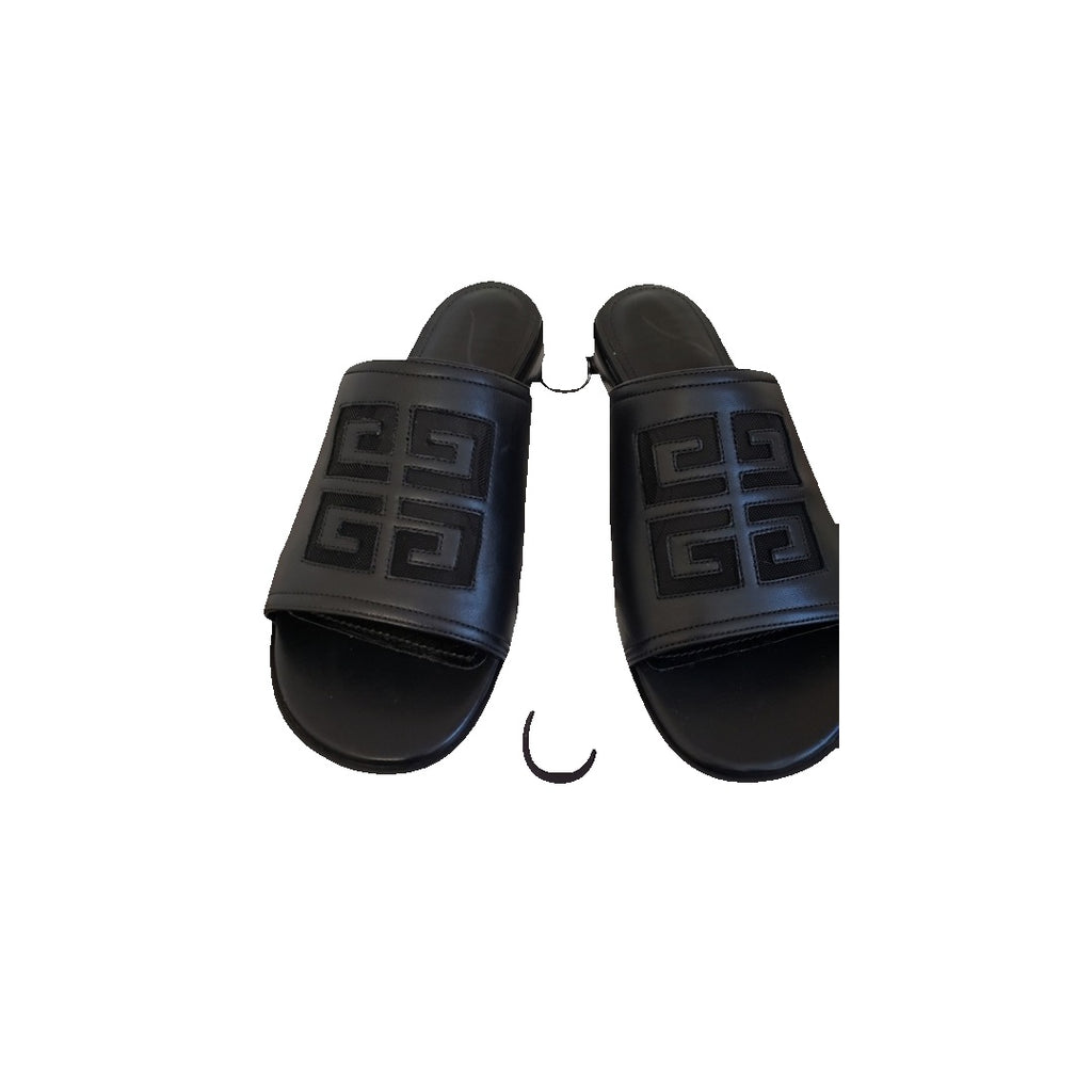 GIVENCHY LOGO 4G FLAT SANDAL BLACK