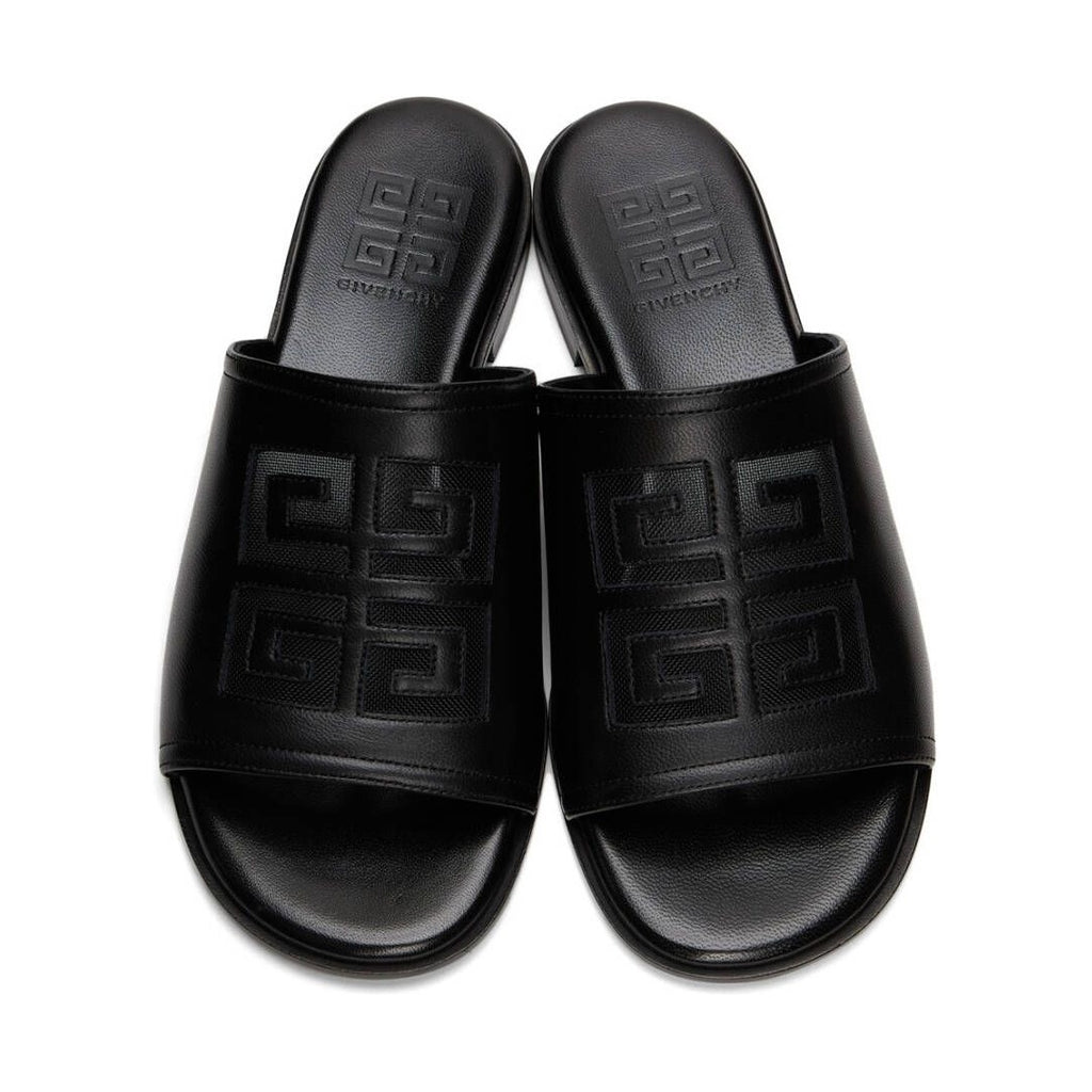 GIVENCHY LOGO 4G FLAT SANDAL BLACK