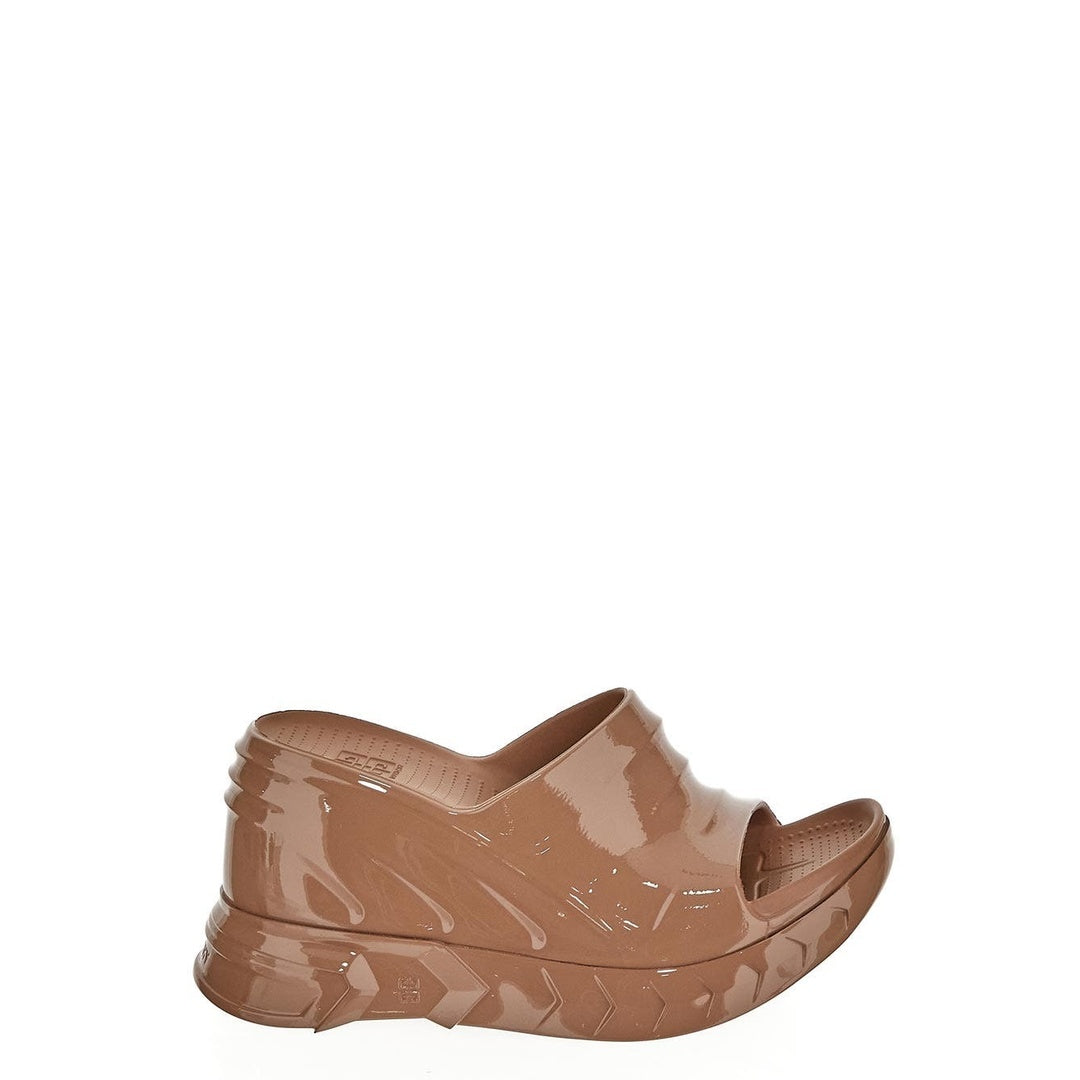 GIVENCHY RUBBER MARSHMALLOW SANDAL GREEN