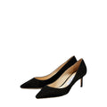 JIMMY CHOO ROMY BLACK SUEDE PUMPS BLACK