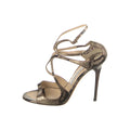JIMMY CHOO LANCE SANDALS NUDE