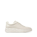 JIMMY CHOO DIAMOND LIGHT MAXI LEATHER SNEAKERS WHITE