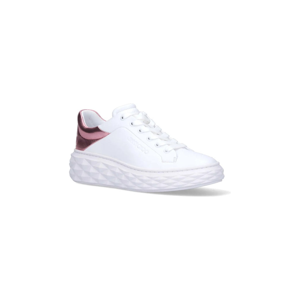 JIMMY CHOO DIAMOND LIGHT MAXI SNEAKERS PINK
