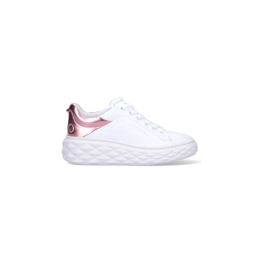 JIMMY CHOO DIAMOND LIGHT MAXI SNEAKERS PINK