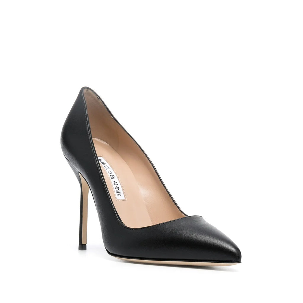 MANOLO BLAHNIK BB 90MM POINTED PUMPS BLACK