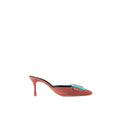 MANOLO BLAHNIK MAYSALE SUEDE MULES BLUE