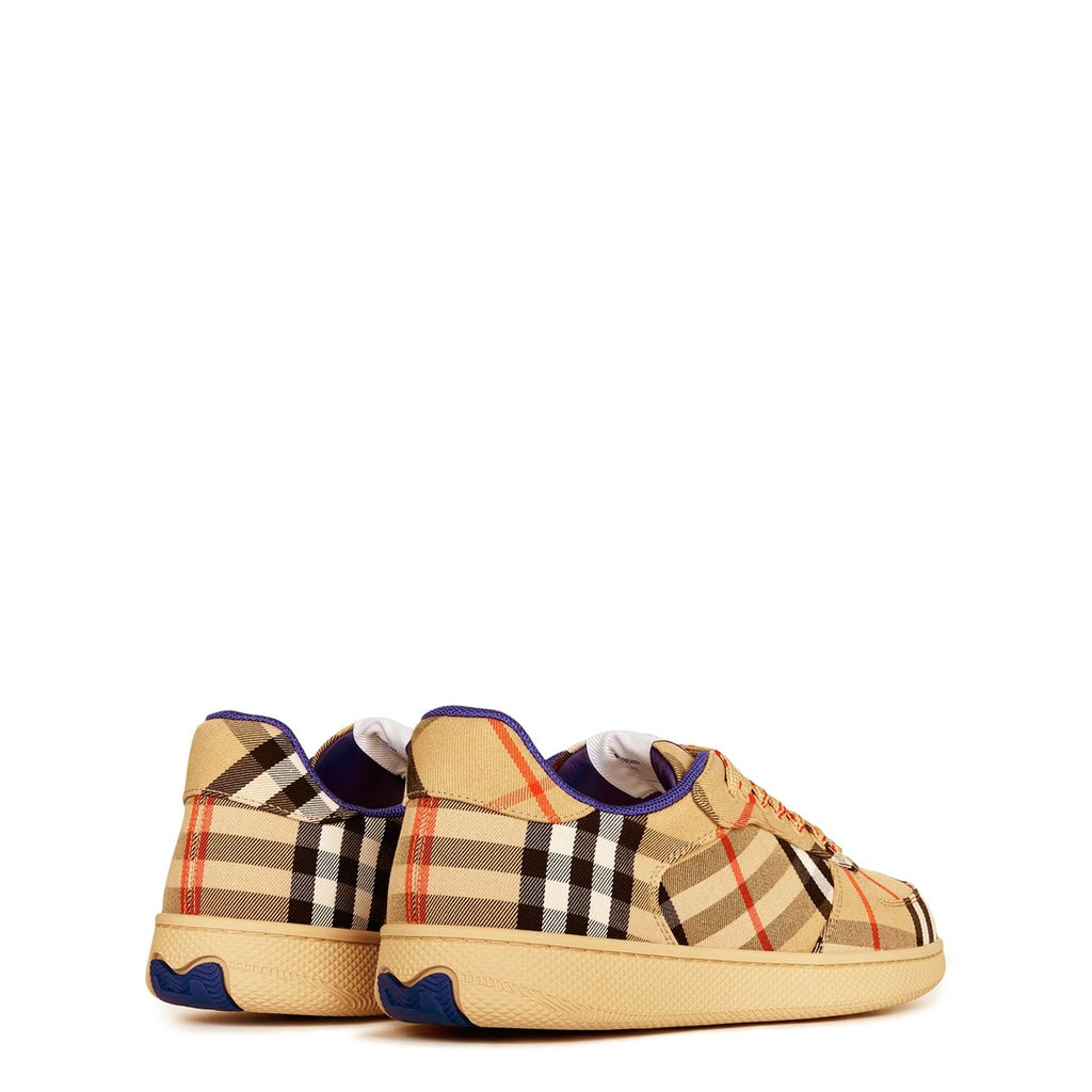 BURBERRY CHECK TERRACE SNEAKERS SAND
