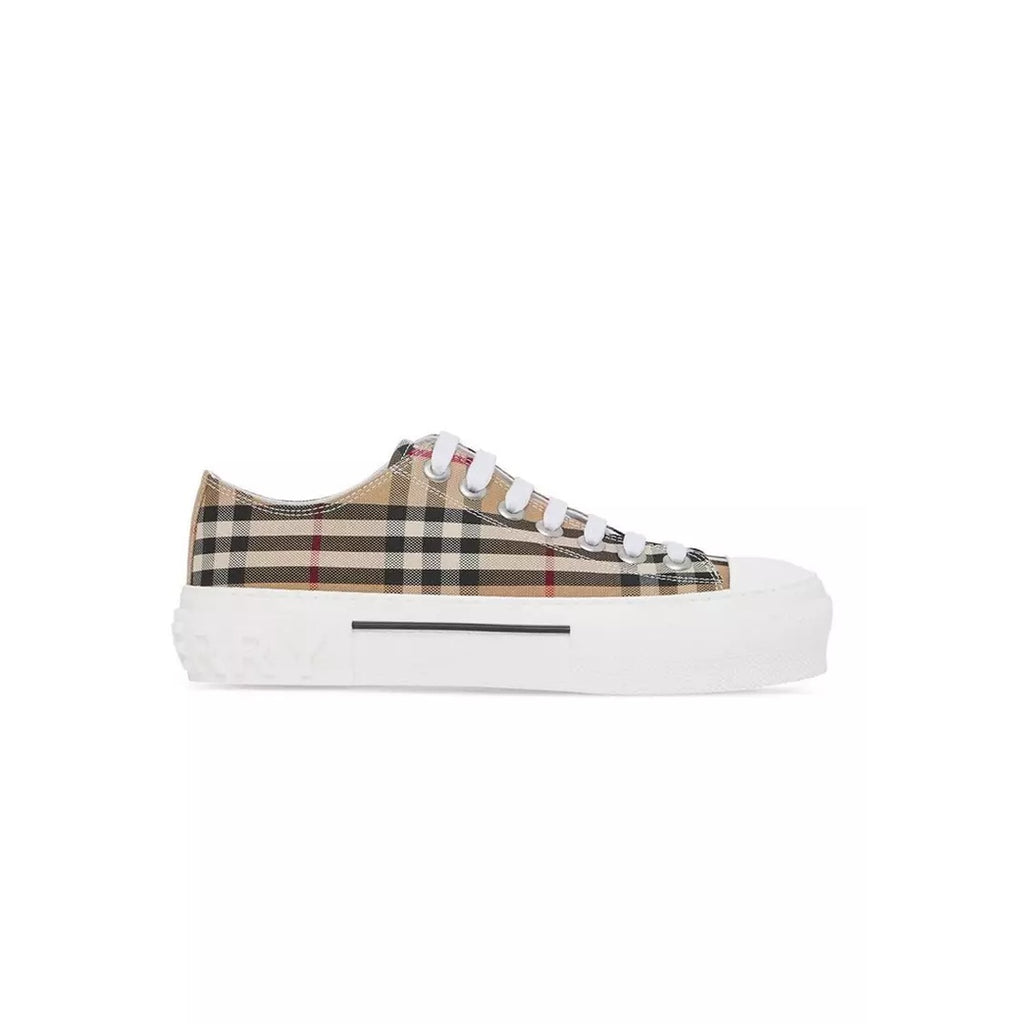 BURBERRY VINTAGE CHECK CANVAS SNEAKERS BEIGE