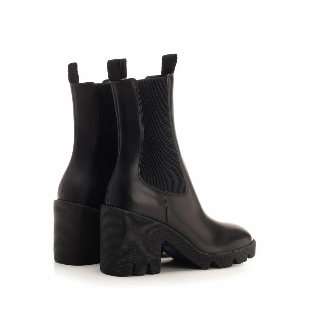 BURBERRY STRIDE EDEN CHELSEA BOOTS BLACK