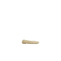 BURBERRY FAWN LEATHER LOAFER BALLERINA FLATS NUTMEG CREAM