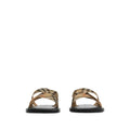 Burberry Pavilion Check Pattern Sandals Tan