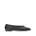 ALEXANDER WANG LINA BALLCHAIN BALLET FLAT BLACK