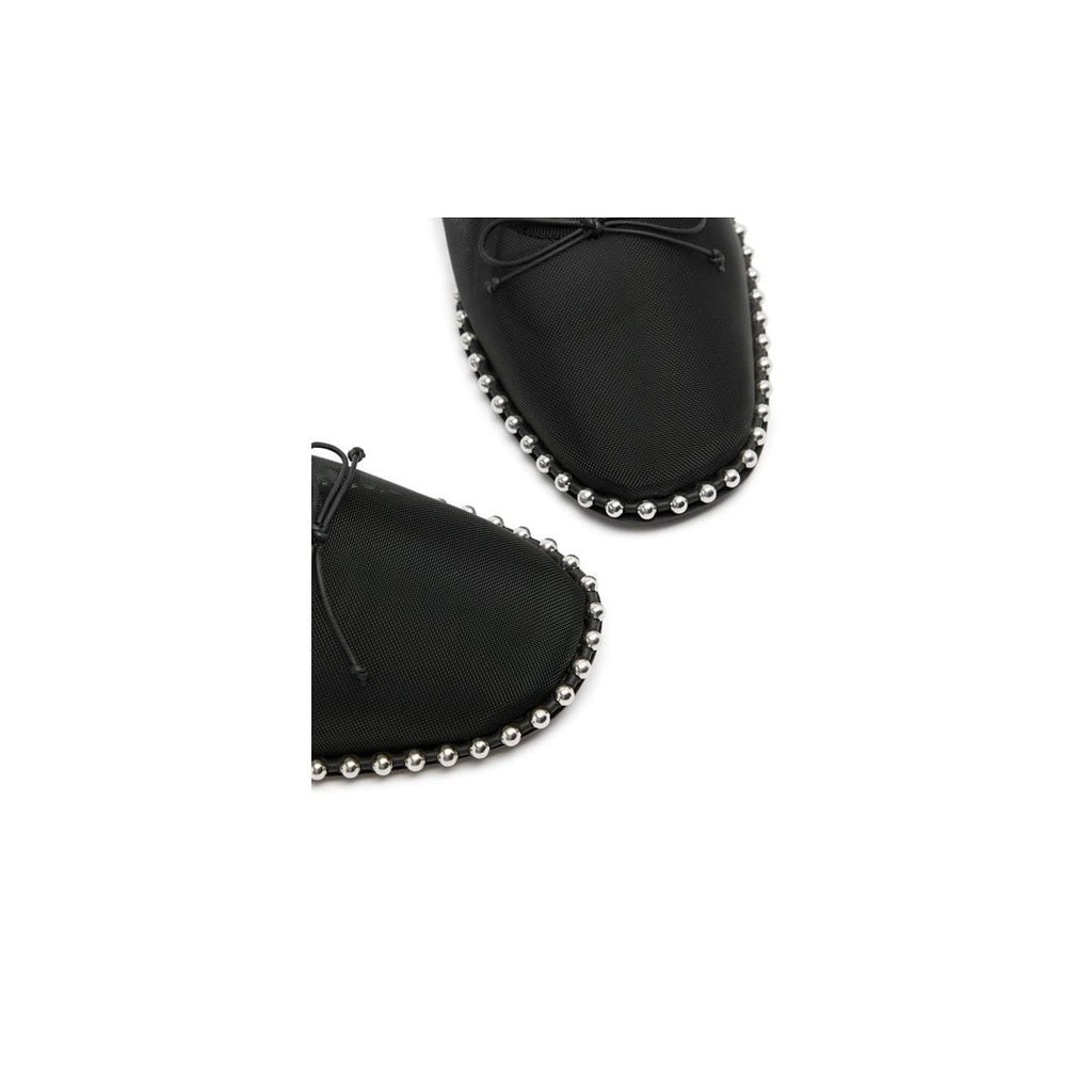 ALEXANDER WANG LINA BALLCHAIN BALLET FLAT BLACK